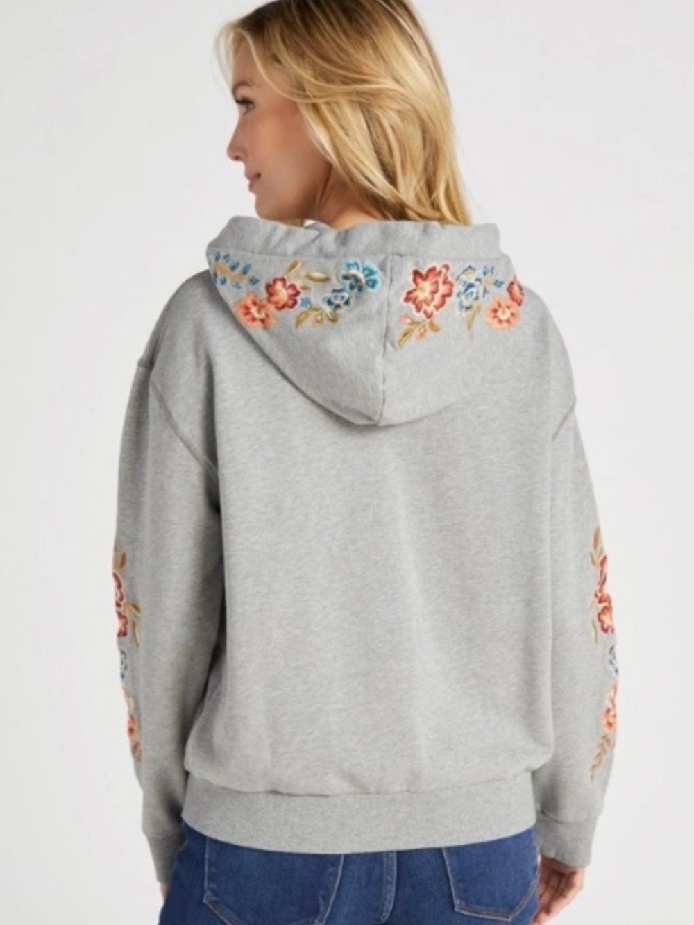 Driftwood Neptune Full Zip Embroidered
Floral Hoodie with Pockets. Size Large - Picture 11 of 11